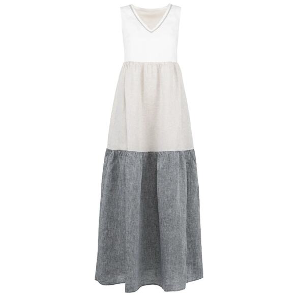 Joie Linen Summer Maxi Dress Tiered Flowing Vacation XL $232 - Picture 1 of 7